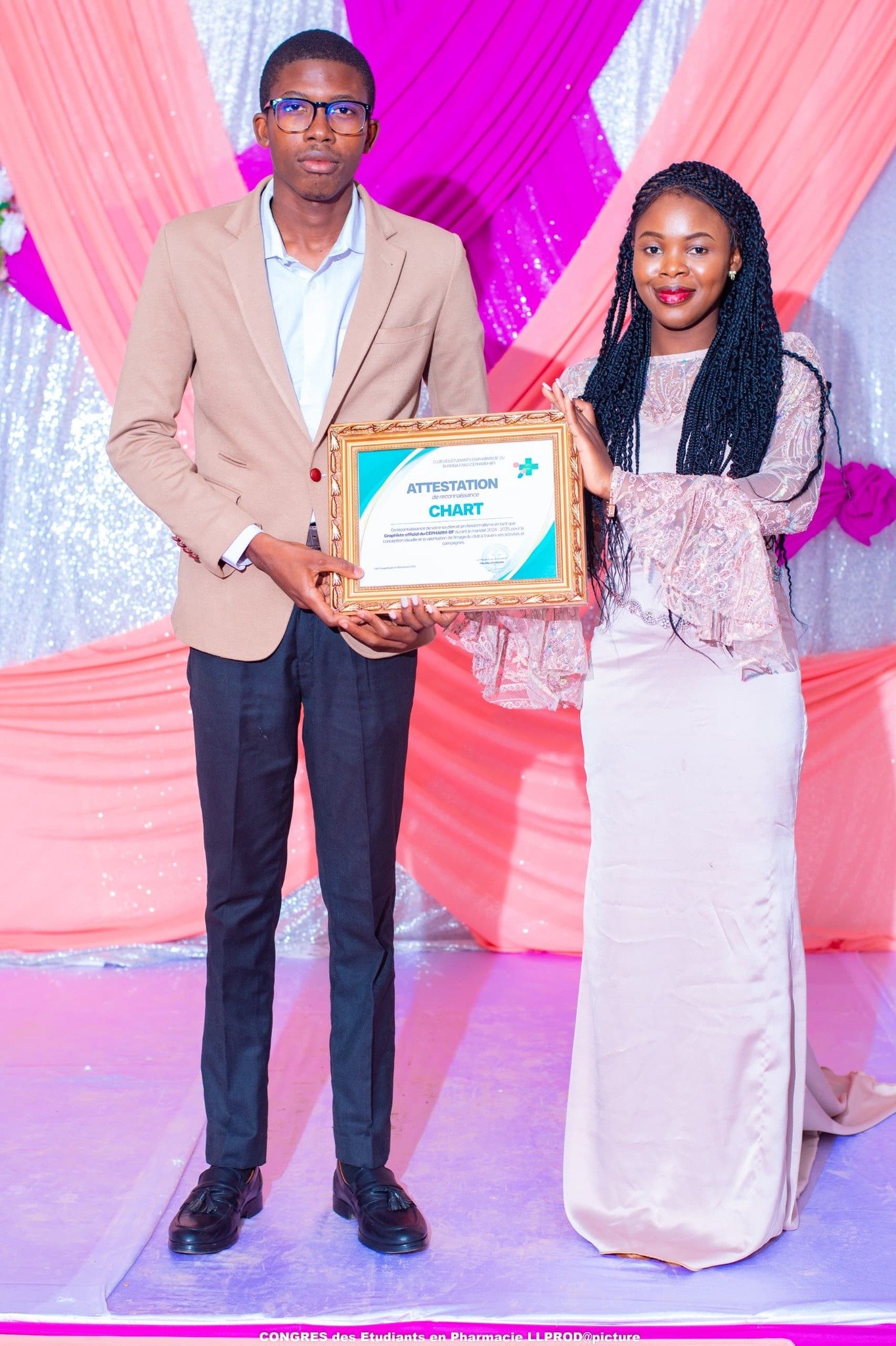 Le Club des Étudiants en Pharmacie du Burkina Faso exprime sa profonde reconnaissance à CHART