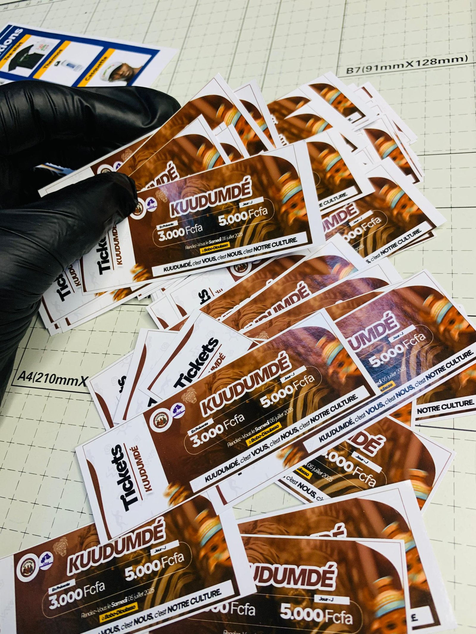 Impression de tickets personnalisés